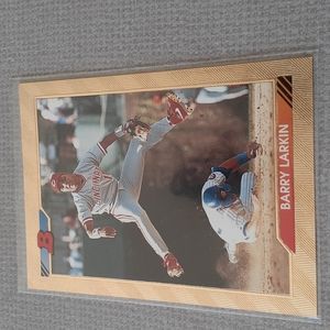 Vintage 1992 Bowman Cincinnati Reds Barry Larkin Gold Foil